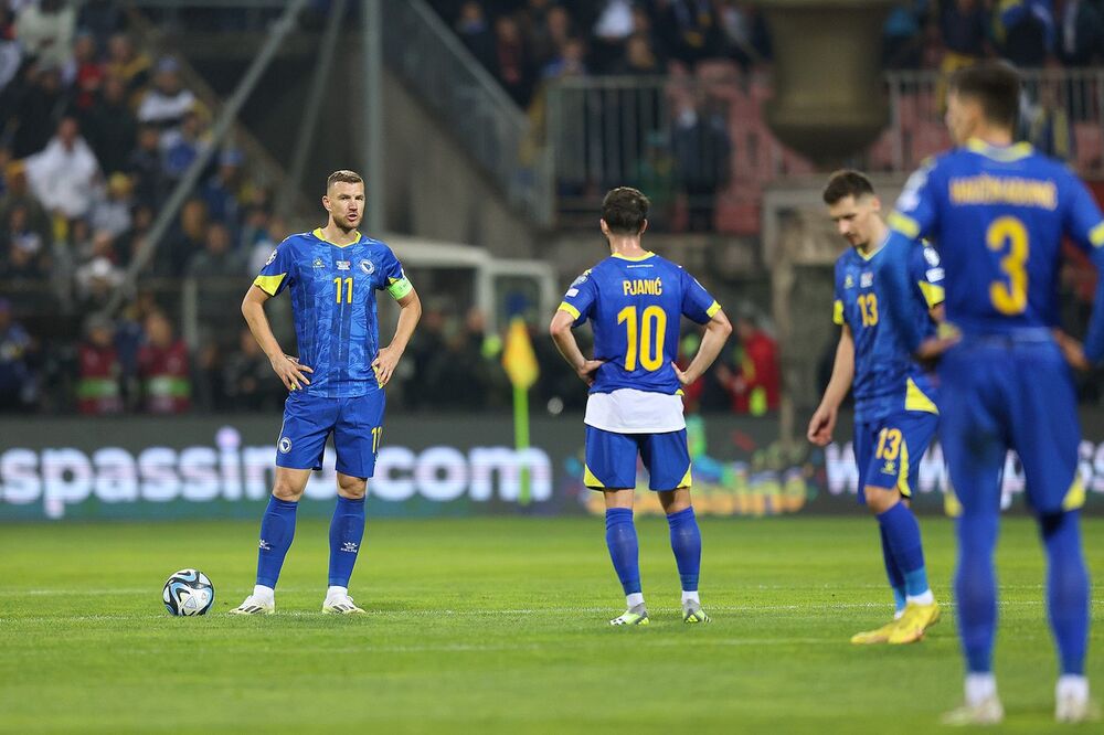 Fudbaleri Bosne i Hercegovine na meču protiv Portugala