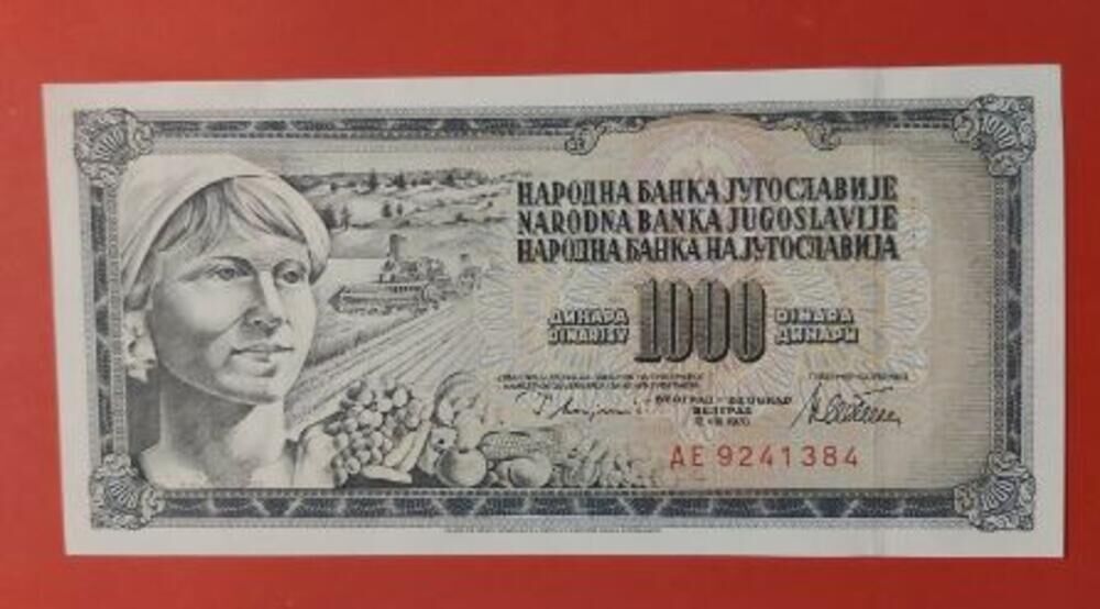 Ovu novčanicu Dragana Mirković i dan danas čuva