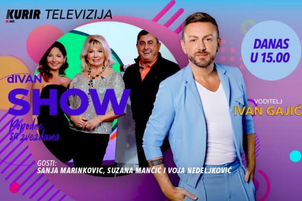 GAJIĆ OKUPIO OMILJENA TV LICA! Sanja Marinković, Voja i Suzana Mančić ovog vikenda u emisiji "dIvan show"