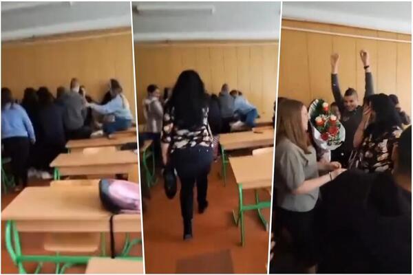 NEVEROVATNA SCENA U GROCKOJ: U učionici nastao potpuni haos i vriska, a onda su učiteljici krenule suze! (VIDEO)