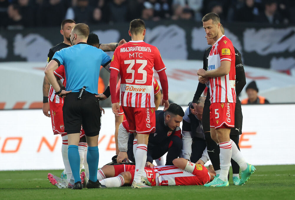 Povreda Dragovića na meču sa Partizanom